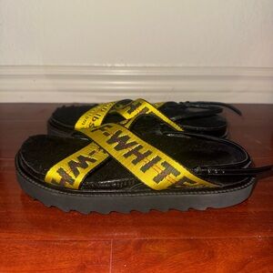 Black and Yellow Sandals